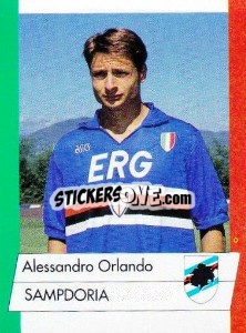 Cromo Alessandro Orlando - Calcioflash 1992 - Euroflash