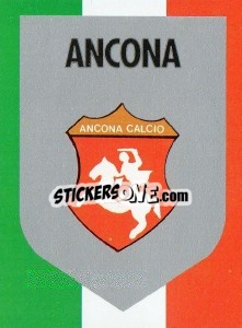 Sticker Scudetto Ancona - Calcioflash 1992 - Euroflash