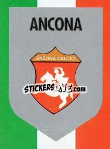 Sticker Scudetto Ancona - Calcioflash 1992 n. SC21 - Euroflash