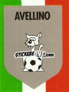 Sticker Scudetto Avellino - Calcioflash 1992 - Euroflash