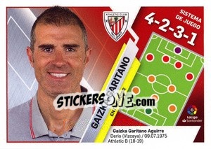 Sticker Entrenador Athletic Club - Gaizka Garitano (4) - Liga Spagnola 2019-2020 n. 4 - Colecciones ESTE