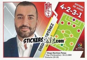 Cromo Entrenador Granada - Diego Martínez (20)