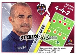 Sticker Entrenador Levante - Paco López (24) - Liga Spagnola 2019-2020 n. 24 - Colecciones ESTE
