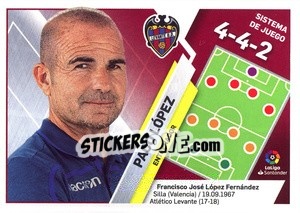 Figurina Entrenador Levante - Paco López (24) - Liga Spagnola 2019-2020 - Colecciones ESTE