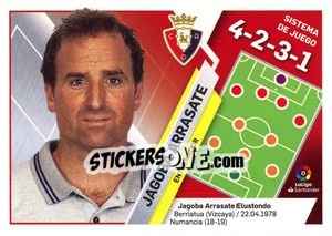 Sticker Entrenador C.A. Osasuna - Jagoba Arrasate (30) - Liga Spagnola 2019-2020 - Colecciones ESTE