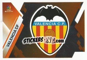 Sticker Escudo Valencia (35) - Liga Spagnola 2019-2020 n. 35 - Colecciones ESTE