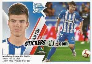 Sticker Martín (3) - Liga Spagnola 2019-2020 n. 43 - Colecciones ESTE