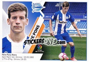 Sticker Pere Pons (9) - Liga Spagnola 2019-2020 - Colecciones ESTE