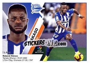 Sticker Wakaso (11) - Liga Spagnola 2019-2020 n. 53 - Colecciones ESTE