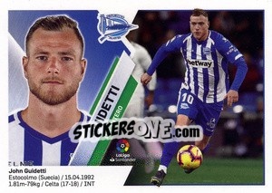 Sticker Guidetti (14) - Liga Spagnola 2019-2020 n. 57 - Colecciones ESTE