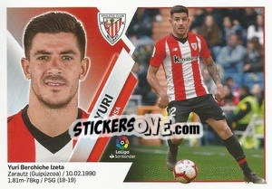 Sticker Yuri (7A) - Liga Spagnola 2019-2020 n. 78 - Colecciones ESTE
