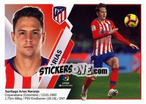 Cromo Arias (3) - Liga Spagnola 2019-2020 n. 103 - Colecciones ESTE