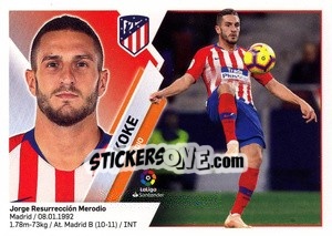 Sticker Koke (9) - Liga Spagnola 2019-2020 - Colecciones ESTE