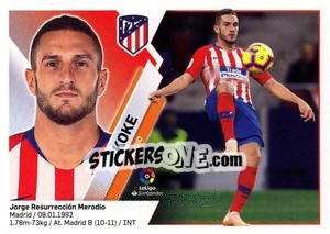 Sticker Koke (9) - Liga Spagnola 2019-2020 n. 109 - Colecciones ESTE