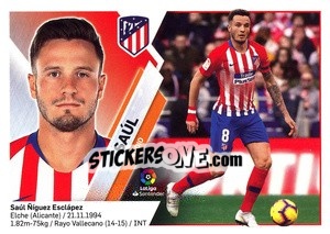 Sticker Saúl (10) - Liga Spagnola 2019-2020 n. 110 - Colecciones ESTE