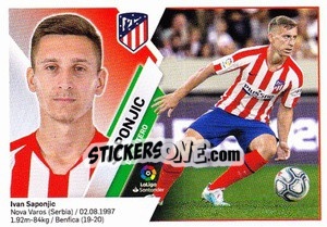 Sticker Saponjic (16BIS) - Liga Spagnola 2019-2020 n. 119 - Colecciones ESTE