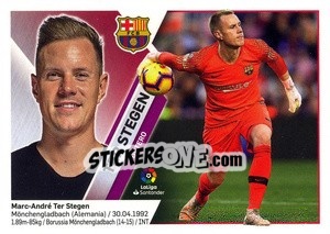 Sticker Ter Stegen (1) - Liga Spagnola 2019-2020 - Colecciones ESTE