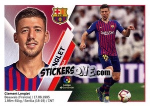 Sticker Lenglet (5) - Liga Spagnola 2019-2020 - Colecciones ESTE