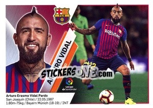 Sticker Arturo Vidal (9) - Liga Spagnola 2019-2020 n. 141 - Colecciones ESTE