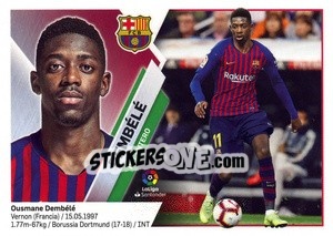Sticker Ousmane Dembélé (16) - Liga Spagnola 2019-2020 n. 149 - Colecciones ESTE