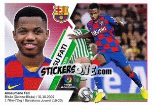 Sticker Ansu Fati (13BIS) - Liga Spagnola 2019-2020 n. 150 - Colecciones ESTE