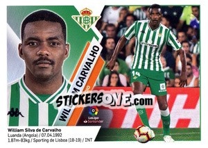 Cromo William Carvalho (9) - Liga Spagnola 2019-2020 - Colecciones ESTE