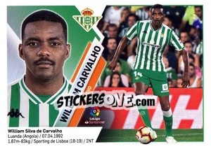 Sticker William Carvalho (9) - Liga Spagnola 2019-2020 n. 171 - Colecciones ESTE