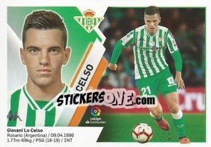 Sticker Lo Celso (13) - Liga Spagnola 2019-2020 n. 175 - Colecciones ESTE