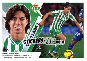 Sticker Diego Laínez (14B) - Liga Spagnola 2019-2020 n. 177 - Colecciones ESTE