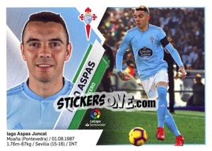 Sticker Iago Aspas (16) - Liga Spagnola 2019-2020 n. 209 - Colecciones ESTE