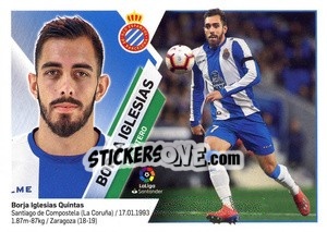 Sticker Borja Iglesias (14A) - Liga Spagnola 2019-2020 n. 267 - Colecciones ESTE