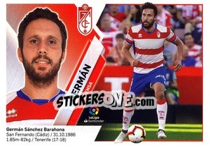 Sticker Germán (4) - Liga Spagnola 2019-2020 n. 314 - Colecciones ESTE