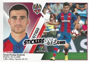 Sticker Postigo (6A) - Liga Spagnola 2019-2020 n. 377 - Colecciones ESTE