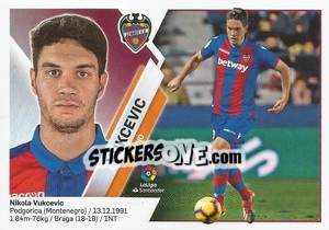 Sticker Vukcevic (8A) - Liga Spagnola 2019-2020 n. 380 - Colecciones ESTE