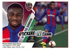 Sticker Moses Simon (14B) - Liga Spagnola 2019-2020 n. 388 - Colecciones ESTE