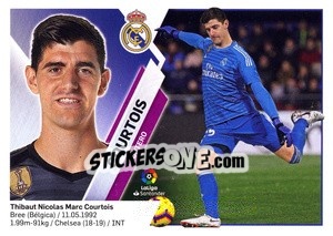 Sticker Courtois (1) - Liga Spagnola 2019-2020 n. 401 - Colecciones ESTE