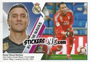 Sticker Keylor Navas (2) - Liga Spagnola 2019-2020 n. 402 - Colecciones ESTE