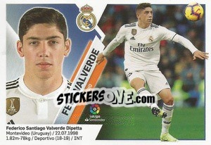 Sticker Fede Valverde (13B) - Liga Spagnola 2019-2020 n. 416 - Colecciones ESTE