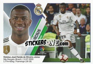 Sticker Vinicius (14A) - Liga Spagnola 2019-2020 - Colecciones ESTE