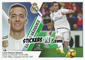 Sticker Lucas Vázquez (14B) - Liga Spagnola 2019-2020 n. 418 - Colecciones ESTE