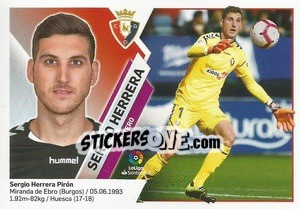 Sticker Sergio Herrera (2) - Liga Spagnola 2019-2020 n. 462 - Colecciones ESTE