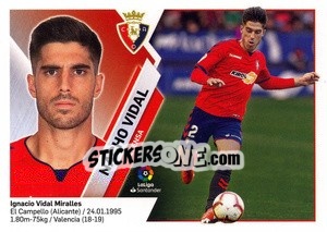 Sticker Nacho Vidal (3) - Liga Spagnola 2019-2020 n. 463 - Colecciones ESTE