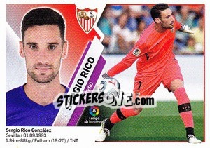 Figurina Sergio Rico (2) - Liga Spagnola 2019-2020 - Colecciones ESTE