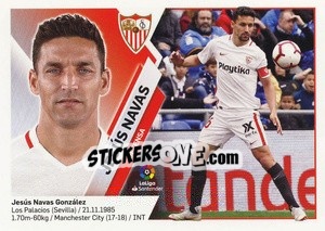 Sticker Jesús Navas (3) - Liga Spagnola 2019-2020 n. 523 - Colecciones ESTE