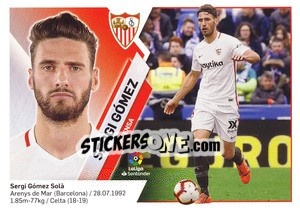 Sticker Sergi Gómez (4) - Liga Spagnola 2019-2020 n. 524 - Colecciones ESTE