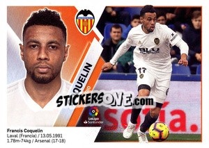 Sticker Coquelin (8) - Liga Spagnola 2019-2020 n. 559 - Colecciones ESTE