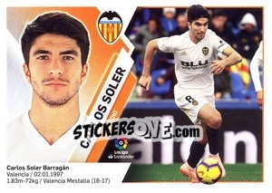 Sticker Carlos Soler (12) - Liga Spagnola 2019-2020 - Colecciones ESTE