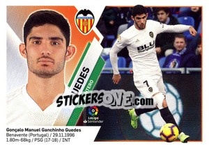 Sticker Guedes (13) - Liga Spagnola 2019-2020 n. 565 - Colecciones ESTE