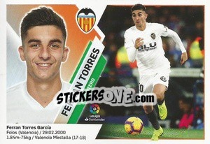 Sticker Ferran Torres (14B) - Liga Spagnola 2019-2020 n. 567 - Colecciones ESTE