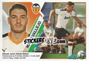 Sticker Manu Vallejo (16) - Liga Spagnola 2019-2020 n. 569 - Colecciones ESTE